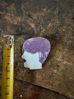 Grote vintage gesigneerde broche van Lea Stein parijs, Sieraden, Tassen en Uiterlijk, Antieke sieraden, Ophalen of Verzenden, Overige materialen