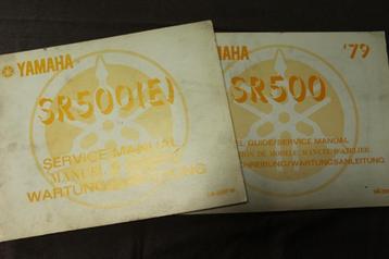 Yamaha SR500 E 1978 motocycle service manual SR 500 beschikbaar voor biedingen