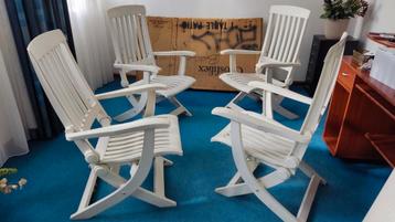 Grosfillex Boutique tuinset, 4 tuinstoelen en tuintafel beschikbaar voor biedingen