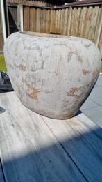 Mooie grote bloempot betonlook., Tuin en Terras, Bloempotten, Binnen, Zo goed als nieuw, Minder dan 40 cm, Overige vormen