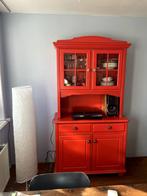 Servieskast, Huis en Inrichting, Ophalen, Gebruikt, 100 tot 150 cm, Glas