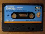 Msx Cassette Tape Sony Creative Geetings voor Msx Computers, Computers en Software, Vintage Computers, Ophalen of Verzenden, MSX