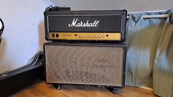 Marshall JCM 900 MkIII Master Volume + 2x12 Carlsbro Vintage beschikbaar voor biedingen