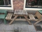 2 persoons picknicktafel, Tuin en Terras, Picknicktafels, Ophalen, Zo goed als nieuw, Rechthoekig