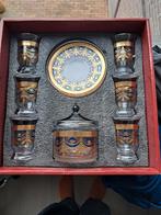 Vintage Thee/koffieset van glas., Gebruikt, Ophalen of Verzenden, Glas, Overige stijlen