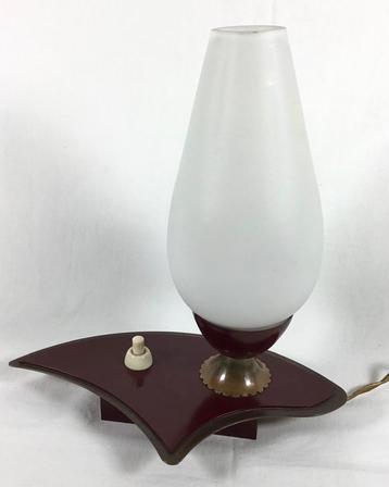 Vintage design modernistisch nacht tafellampje 1950’s beschikbaar voor biedingen