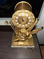 Vergulde Harp Pendule (1800) - Goed Lopende Staat, Ophalen of Verzenden