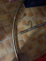 Koperen bar deel half rond en recht stuk, Wandkapstok, Gebruikt, Ophalen of Verzenden, Minder dan 100 cm