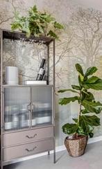 Wijnkast Ventana By-Boo 60 x 179 cm staal en glas, Huis en Inrichting, Kasten | Wandmeubels, Ophalen, Zo goed als nieuw, Minder dan 150 cm