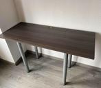 Bureau smal en compact + donkere houtkleur, Ophalen, Gebruikt, Bureau