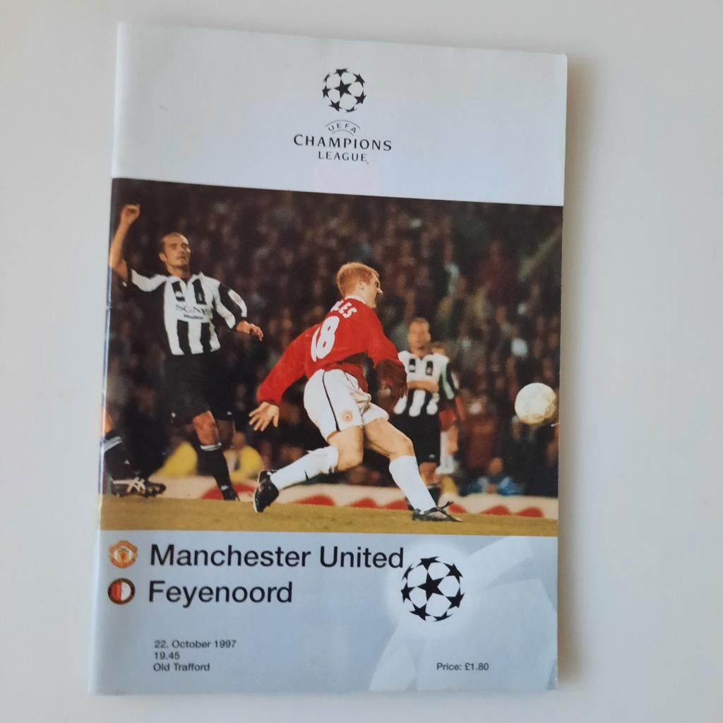 Manchester United - Feyenoord 22-10-1997, Ophalen of Verzenden, Zo goed als nieuw, Feyenoord, Boek of Tijdschrift