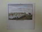 gravure kleur t Veer bij Gorkum, Gorinchem Rademaker 1792, Antiek en Kunst, Kunst | Etsen en Gravures, Verzenden