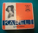 Karel 1 blik met beschreven achterkant  en Schimmelpenninck, Verzamelen, Blikken, Ophalen of Verzenden, Gebruikt, Koek(jes)