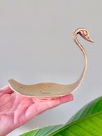 Vintage messing zwaan schaaltje sieraden bakje, Antiek en Kunst, Ophalen of Verzenden