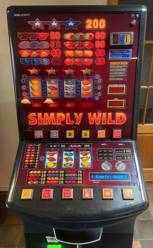 SIMPLY WILD speelautomaat, Verzamelen, Automaten | Gokkasten en Fruitautomaten, Gebruikt, Ophalen