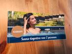 Tegoedbon sauna entree 2 personen, Tickets en Kaartjes, Kortingen en Cadeaubonnen, Twee personen, Cadeaubon, Spa of Sauna