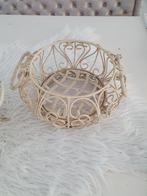 Mand, Ophalen of Verzenden, Zo goed als nieuw, Rond, Riet