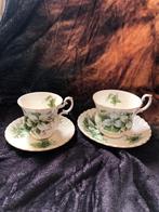 Royal Albert Trillium, dame + heer kop en schotel., Antiek en Kunst, Ophalen