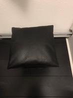 Croco kussens zwart lederlook 40x40, Ophalen, Zo goed als nieuw, Zwart, Vierkant