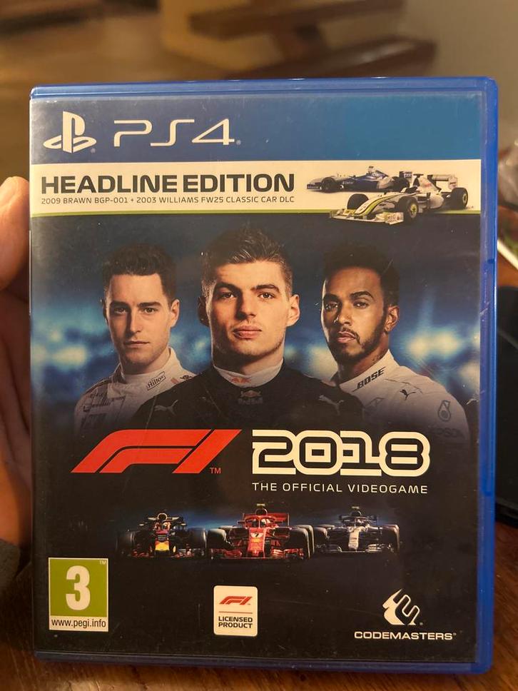 F1 2018 Headline Edition - PS4, Spelcomputers en Games, Games | Sony PlayStation 4, Gebruikt, Racen en Vliegen, 1 speler, Vanaf 3 jaar