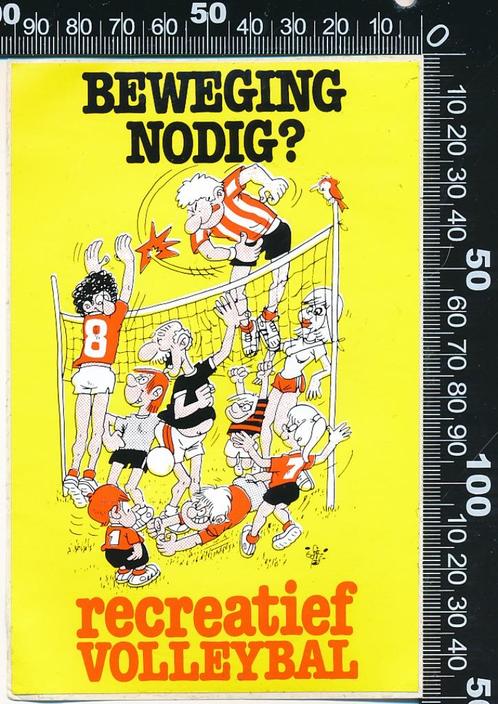 Sticker: Nederlandse Volleybal Bond - Beweging nodig, Verzamelen, Stickers, Zo goed als nieuw, Sport, Ophalen of Verzenden