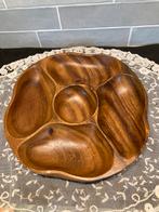 Vintage houten snackschaal (250625s), Ophalen of Verzenden, Gebruikt, Rechthoekig, Hout