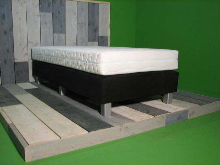 1 persoons HOTEL BOXSPRING + pocketveer ook 210 en 220 lang, Huis en Inrichting, Slaapkamer | Bedden, Nieuw, Eenpersoons, Verzenden