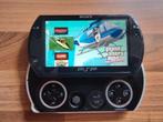 PSP GO met 15 games, Spelcomputers en Games, Ophalen of Verzenden, Zo goed als nieuw, Zwart