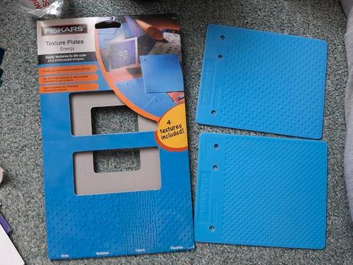 Fiskars Texture Plates vier verschillende textures (NIEUW), Hobby en Vrije tijd, Knutselen, Nieuw, Materiaal, Ophalen of Verzenden