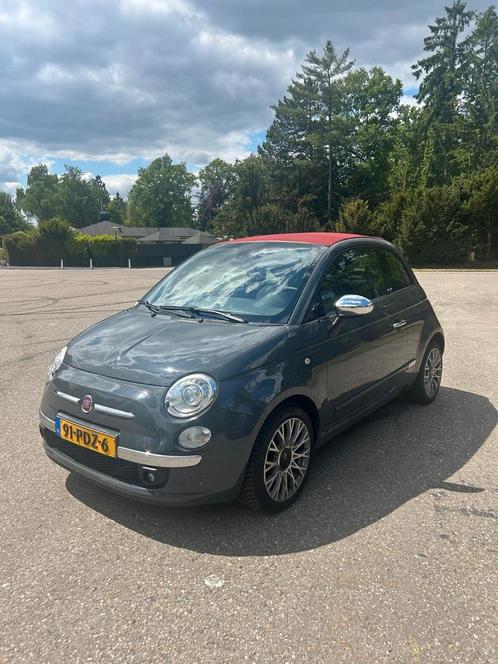 Fiat 500 cabrio, Auto's, Fiat, Bedrijf, Benzine, A, Hatchback, Handgeschakeld, Origineel Nederlands, Zilver of Grijs, Voorwielaandrijving