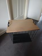 Bijzettafel/ opberg draadmand, Ophalen, Rond, Minder dan 55 cm