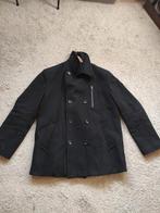 Wollen heren jas, Ophalen of Verzenden, Zo goed als nieuw, Maat 52/54 (L), Zwart
