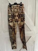 ( sport ) legging. Egyptisch motief. Farao / Toetanchamon., Maat 36/38 (S), Zwart, Zo goed als nieuw, Legging