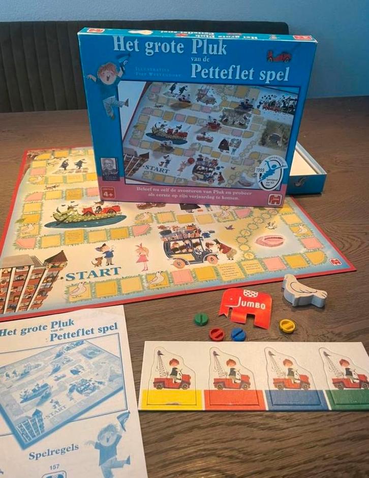Het Grote Pluk van de Petteflet Spel, Hobby en Vrije tijd, Gezelschapsspellen | Bordspellen, Zo goed als nieuw, Ophalen of Verzenden