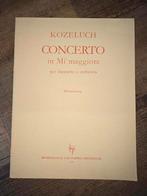Kozeluch Concert klarinet en orkest (piano), Ophalen of Verzenden, Zo goed als nieuw