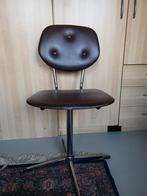 Vintage bureaustoel bruin, Ophalen, Gebruikt, Bruin, Vintage