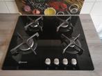 Bauknecht Gaskookplaat - 4 Pitten, Ophalen, Gebruikt, 4 kookzones, Inbouw