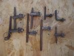 Schuuropruiming set van 8 boormachine schroef kop sleutels ., Antiek en Kunst, Antiek | Gereedschap en Instrumenten, Ophalen of Verzenden