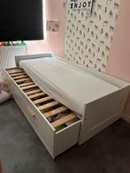 Uitschuifbed met opberglades, Kinderen en Baby's, Kinderkamer | Bedden, 85 tot 100 cm, Ophalen of Verzenden, Zo goed als nieuw