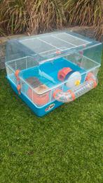 Hamsterkooi met accessoires en veel voer, Kooi, Gebruikt, 60 tot 90 cm, Ophalen of Verzenden