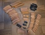 Houten treinbaan (meerdere sets, incl. Autoweg), Ophalen, Zo goed als nieuw