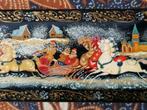 Mooi antiek doosje uit Rusland van hout en lak 15,8 cm., Antiek en Kunst, Ophalen of Verzenden