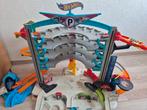 Hot Wheels garage met uitbreiding., Ophalen, Gebruikt, Handmatig, Hot Wheels