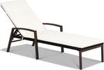 Costway terras ligbed, Tuin en Terras, Ophalen, Zo goed als nieuw, Rotan, Verstelbaar