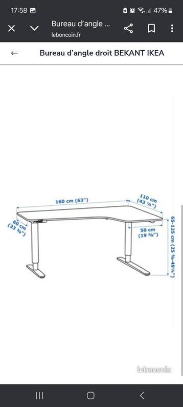 Ikea bekant bureau wit - afbeelding 4