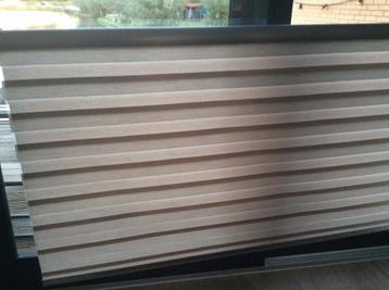 Duo rolgordijn 100cm hoog x196,5cm breed zilverkleur beschikbaar voor biedingen