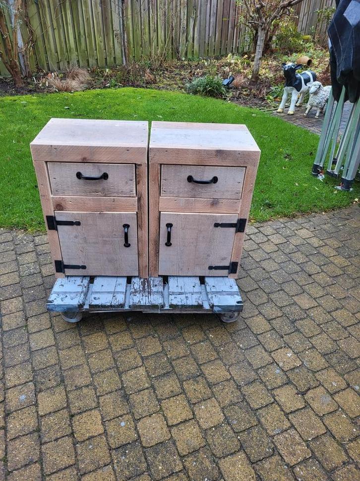 Nachtkastjes steigerhout, Huis en Inrichting, Slaapkamer | Nachtkastjes, Nieuw, Minder dan 45 cm, Ophalen of Verzenden