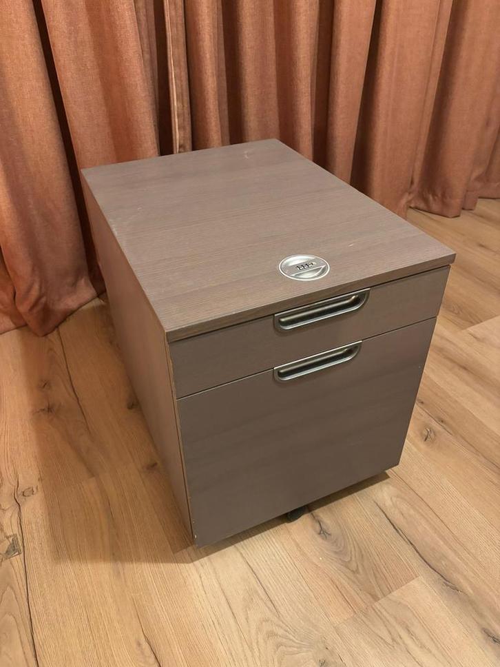 IKEA Bureau Ladekast Bruin, Huis en Inrichting, Kasten | Ladekasten, Gebruikt, Minder dan 100 cm, Minder dan 50 cm, 50 tot 75 cm