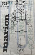 Vintage naai patroon kinder rok, blouse, gilet Marion 8264, Hobby en Vrije tijd, Kledingpatronen, Ophalen of Verzenden, Kind, Marion