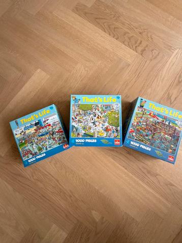 3x That's Life Puzzel - 1000 Stukjes beschikbaar voor biedingen